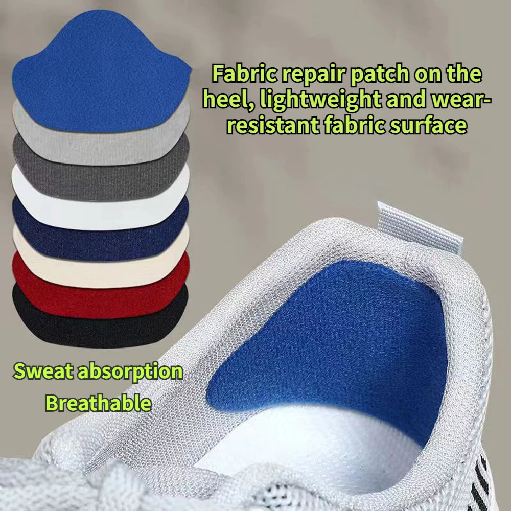 4pcs Sports Shoes Repair Stickers Suede Heel Protector Anti-Wear Repair Holes Self-adhesive Patches Insoles Pad Foot Care Insert