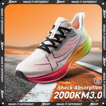 Xtep 2000km 3.0 Running Shoes For Men 2026 Spring Sneakers Cushioning Training Jogging Wear-Resistant Lightweight 875119110032