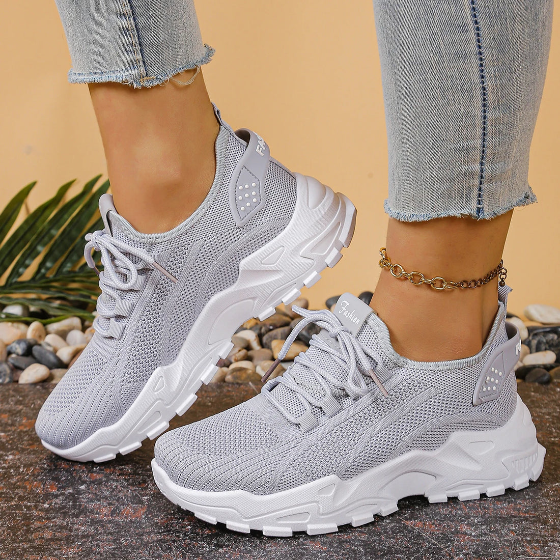Women's shoes, women's sports shoes 2026 Women's shoes Breathable single-mesh dad shoes Women's casual and versatile sports shoe